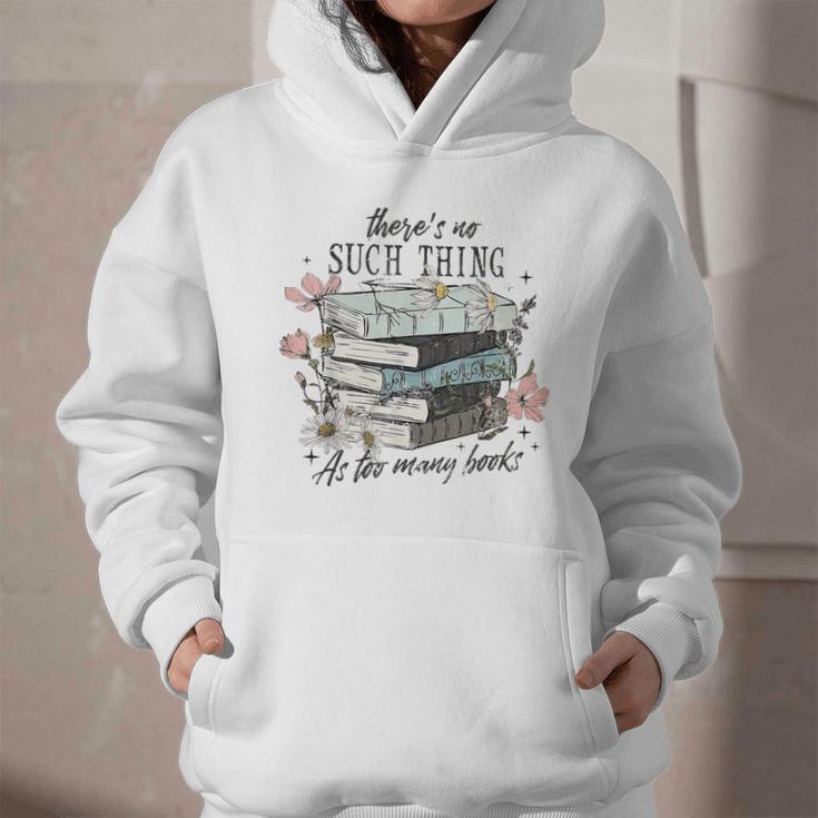 There's No Such Thing As Too Many Book Graphic Youth Hoodie There's No Such Thing As Too Many Book Graphic Youth Hoodie