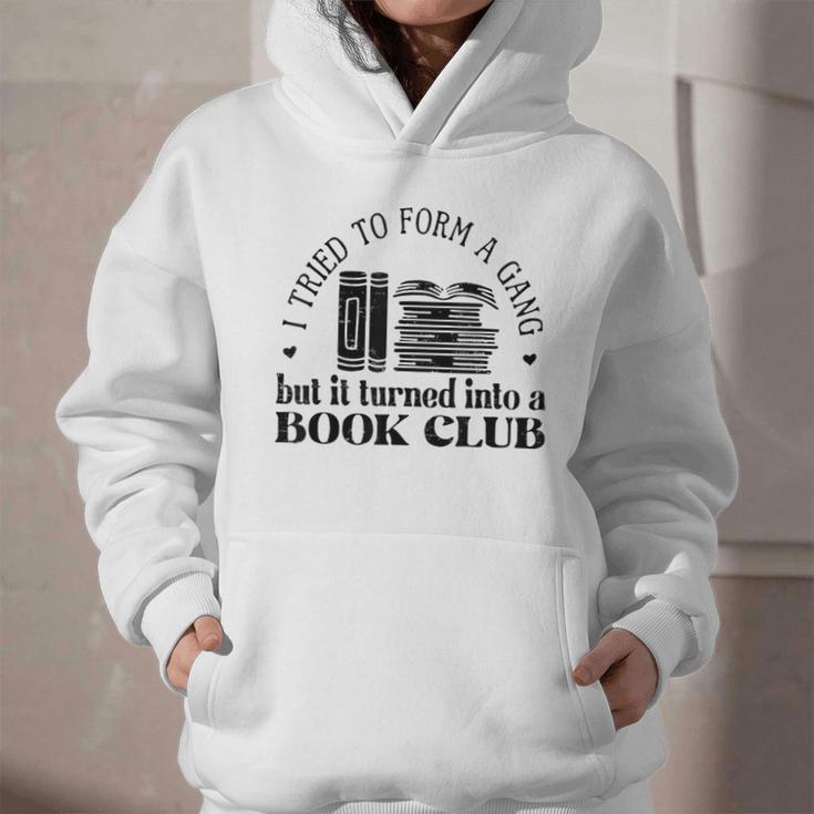 Retro I Tried To Form A Gang But It Turned Into A Book Club Graphic Youth Hoodie