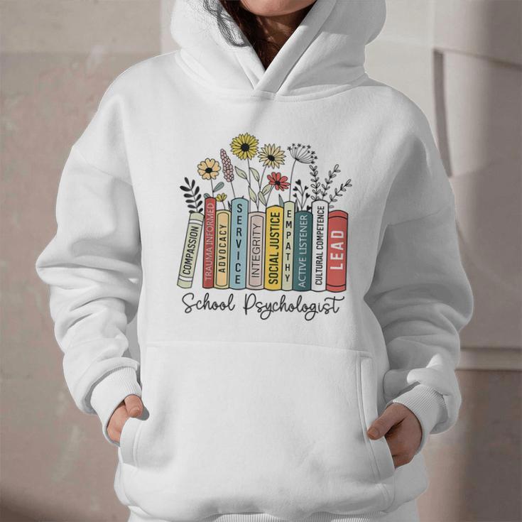 School Psychologist Book Psychology Teacher Appreciation Graphic Youth Hoodie