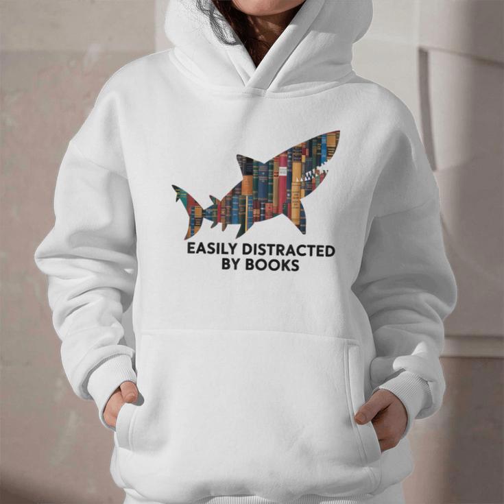 Shark Costume Teens Books Nerds Shark Stuffed Animal Sharks Graphic Youth Hoodie