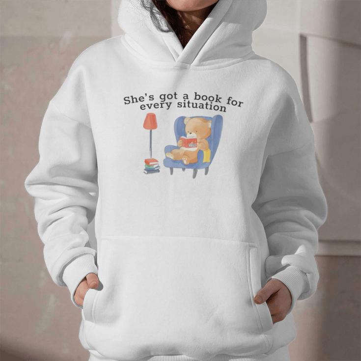 She's Got A Book For Every Situation Graphic Youth Hoodie