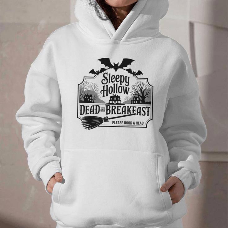 Sleepy Hollow Dead And Breakfast Please Book A Head Graphic Youth Hoodie