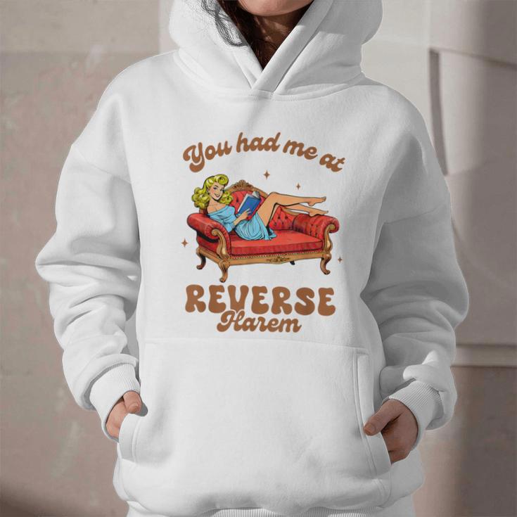 Smut Reader You Had Me At Reverse Harem Spicy Grey Book Graphic Youth Hoodie