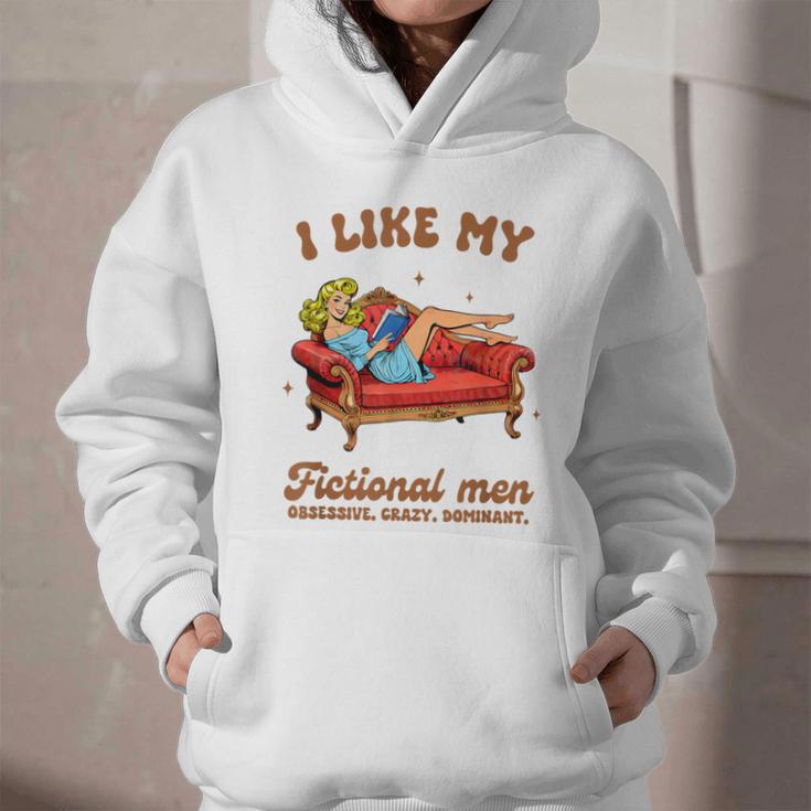 Smutty Book Lover I Like My Fictional Men Spicy Book Graphic Youth Hoodie