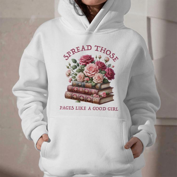 Spicy Books Spread Those Pages Like A Good Girl Dark Romance Graphic Youth Hoodie