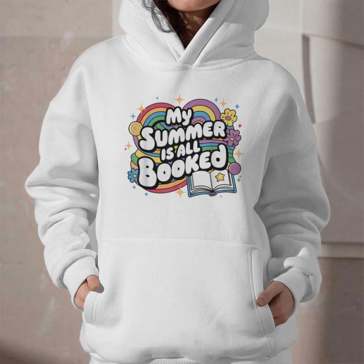 My Summer Is All Booked Book Reading Summer Reading For Men Women Graphic Youth Hoodie