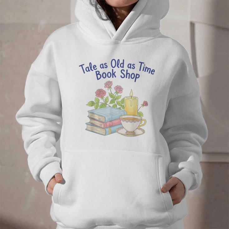Tale As Old As Time Floral Bookshop Romantic Graphic Youth Hoodie