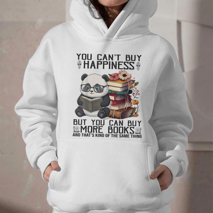 Teacher Bookworm Book Lover Panda Reading Book Librarian Tee Graphic Youth Hoodie