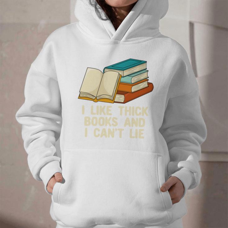Like Thick Books Cant Lie Happiness Reading Positive Graphic Youth Hoodie