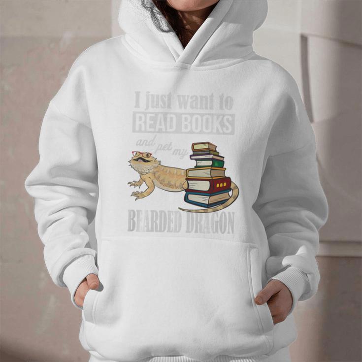 Tiny Dinosaur Read Books & Pet My Bearded Dragon Lover Premium Tri-Blend Graphic Youth Hoodie