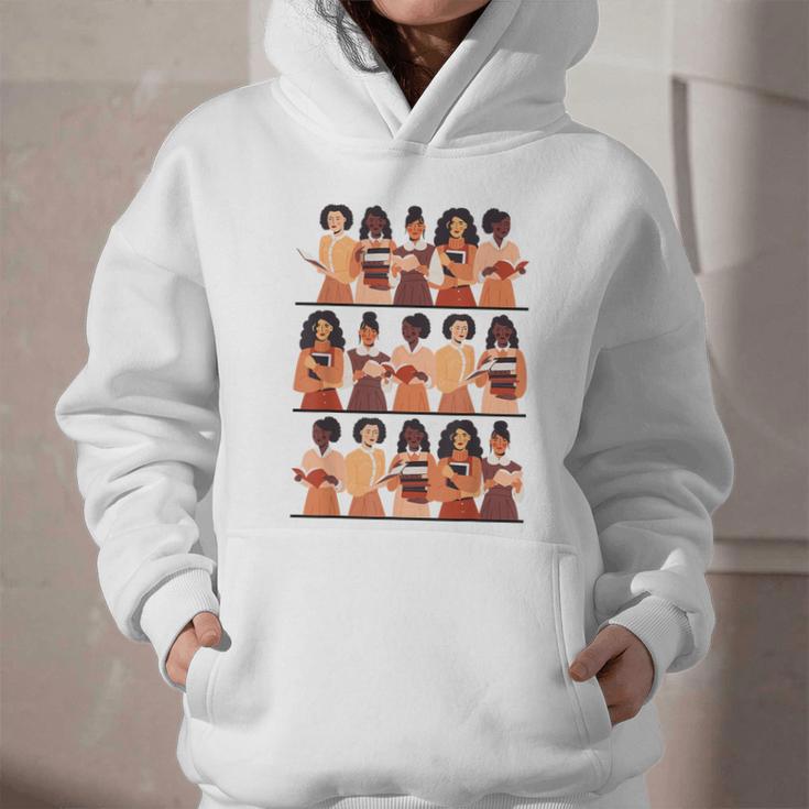 History Month Educated Black Women Girls Reading Books Graphic Youth Hoodie History Month Educated Black Women Girls Reading Books Graphic Youth Hoodie