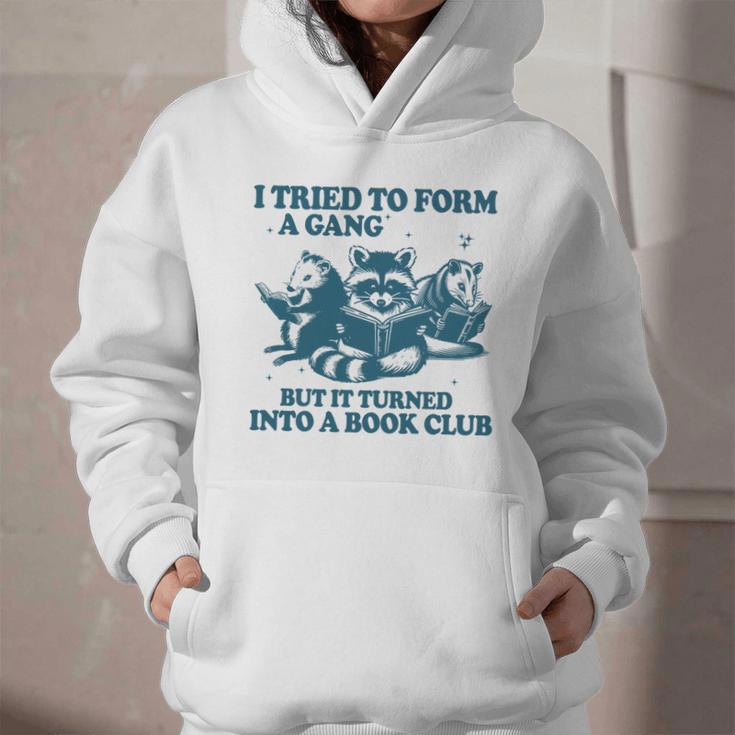 I Tried To Form A Gang But It Turned Into A Book-Club Reader Premium Tri-Blend Graphic Youth Hoodie
