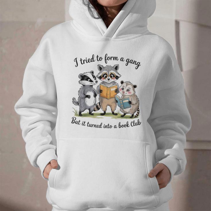 I Tried To Form A Gang But It Turned Into A Book-Club Reader Graphic Youth Hoodie I Tried To Form A Gang But It Turned Into A Book-Club Reader Graphic Youth Hoodie