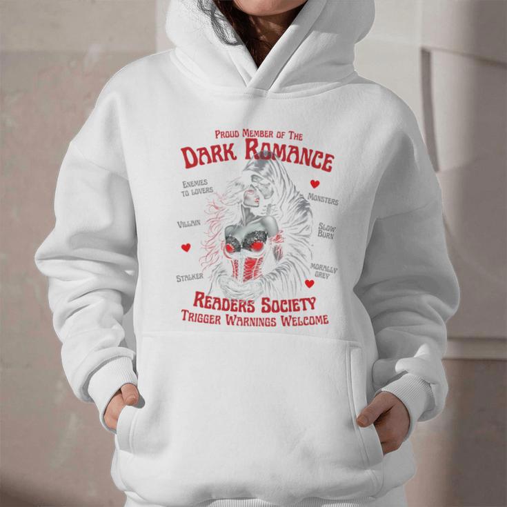 Trigger Warning Book Lover Dark Romance Smut Reader Graphic Youth Hoodie