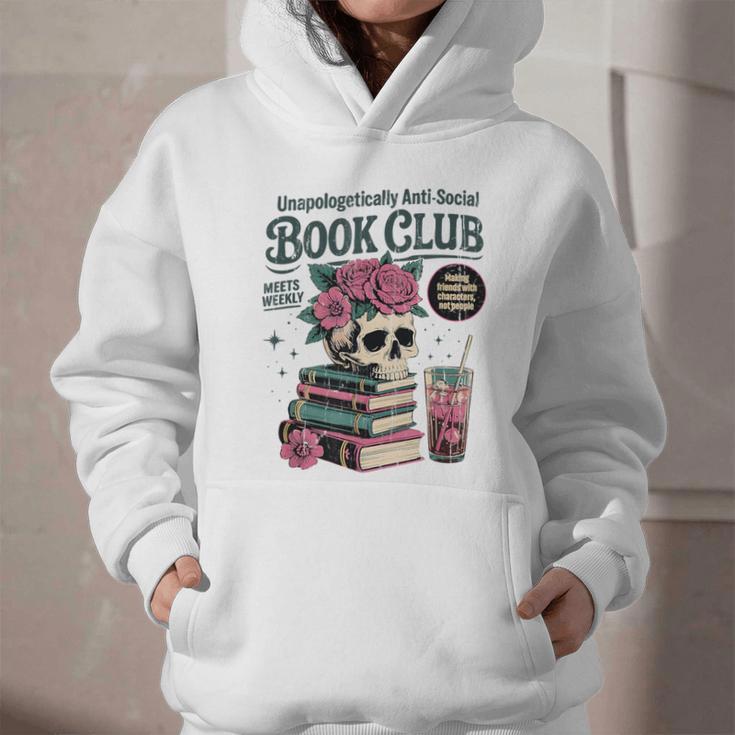 Unapologetically Anti Social Book Club Graphic Youth Hoodie