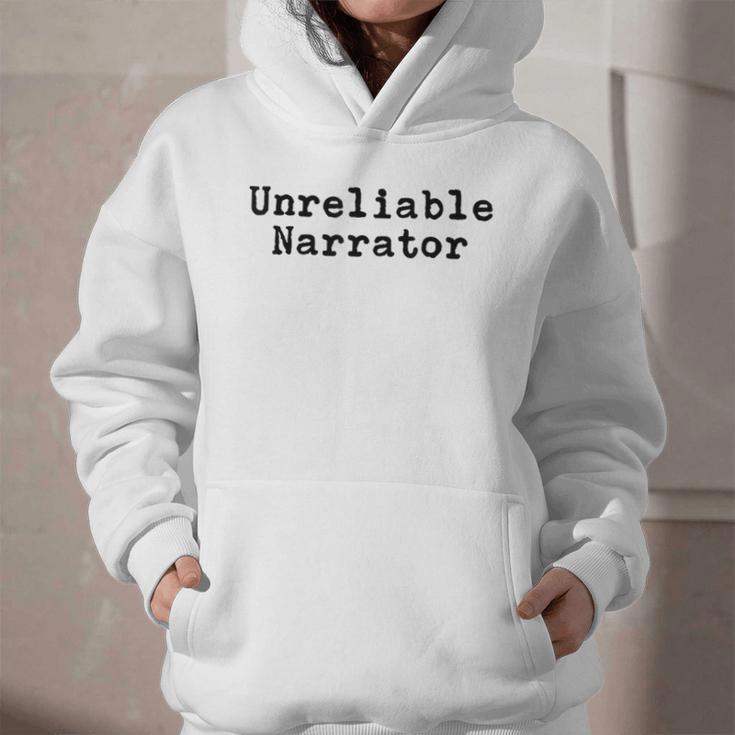 Unreliable Narrator Writer Literary Book Author Bookworm Graphic Youth Hoodie Unreliable Narrator Writer Literary Book Author Bookworm Graphic Youth Hoodie