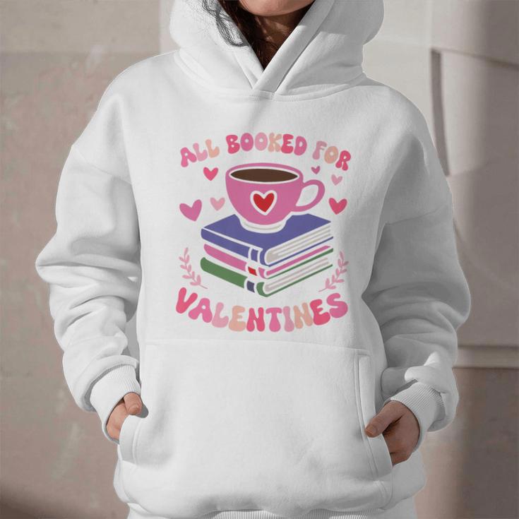 Valentines All Booked For Valentines Book Lovers Teacher Kid Premium Graphic Youth Hoodie