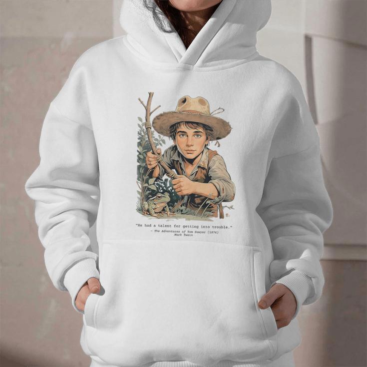Vintage Children's Books The Adventures Of Tom Sawyer 1876 Graphic Youth Hoodie Vintage Children's Books The Adventures Of Tom Sawyer 1876 Graphic Youth Hoodie