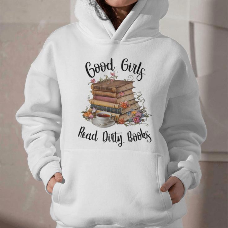 Vintage Fantasy Romance Lover Good Girls Read Dirty Books Graphic Youth Hoodie Vintage Fantasy Romance Lover Good Girls Read Dirty Books Graphic Youth Hoodie