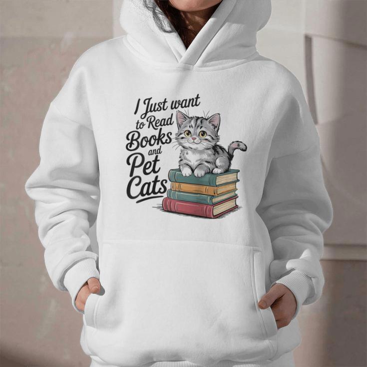 Vintage I Just Want To Read Books And Pet Cats Cat Raglan Baseball Tee Graphic Youth Hoodie Vintage I Just Want To Read Books And Pet Cats Cat Raglan Baseball Tee Graphic Youth Hoodie