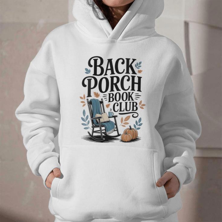 Vintage Reader Author Country Aesthetic Back Porch Book Club Graphic Youth Hoodie