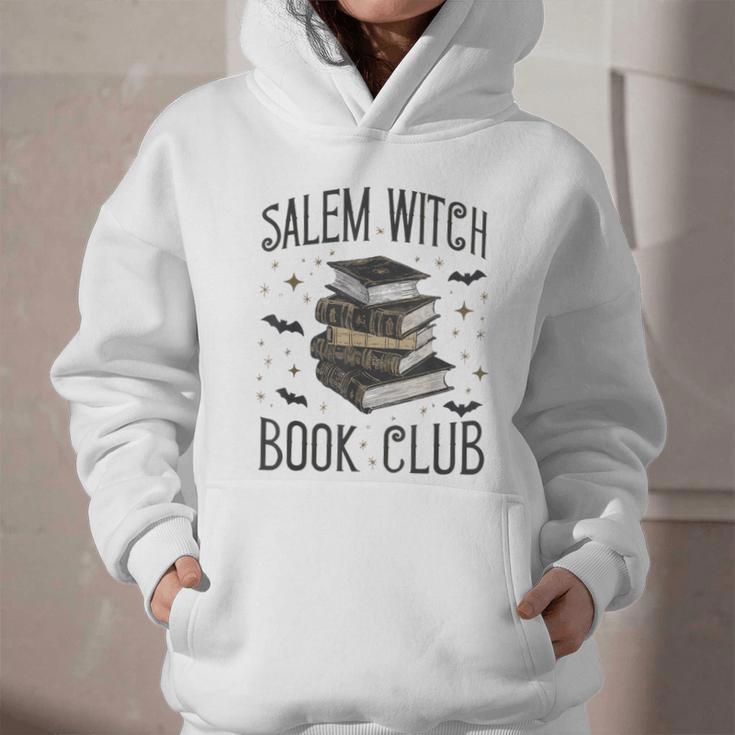 Vintage Salem Book Club Cat Bookish Spooky Halloween Graphic Youth Hoodie