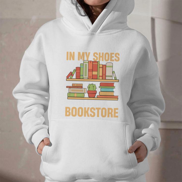 If You Walk A Mile In My Shoes You'Ll End Up At Bookstore Graphic Youth Hoodie