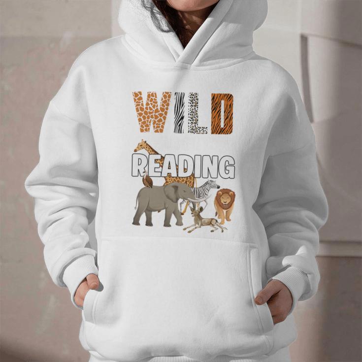 Wild About Reading Book Reader Book Nerd Book Reading Lover Premium Tri-Blend Graphic Youth Hoodie
