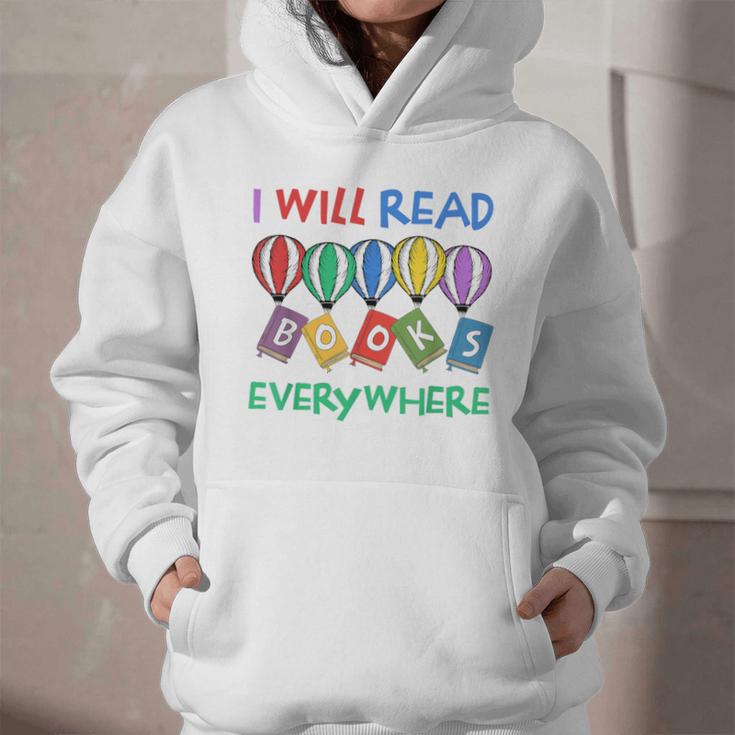 I Will Read Books Everywhere Across America Child Readers Graphic Youth Hoodie