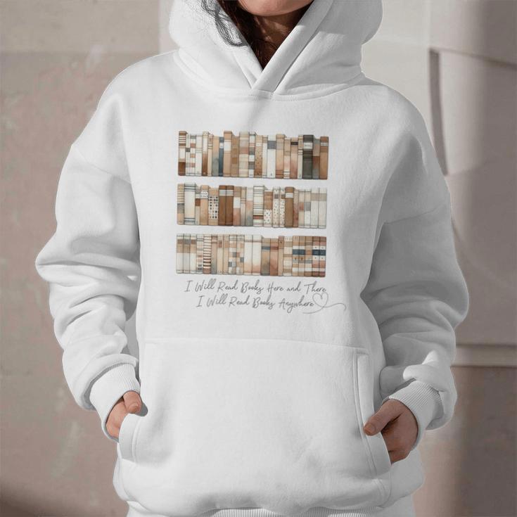 I Will Read Books Here And There I Will Read Books Anywhere Graphic Youth Hoodie