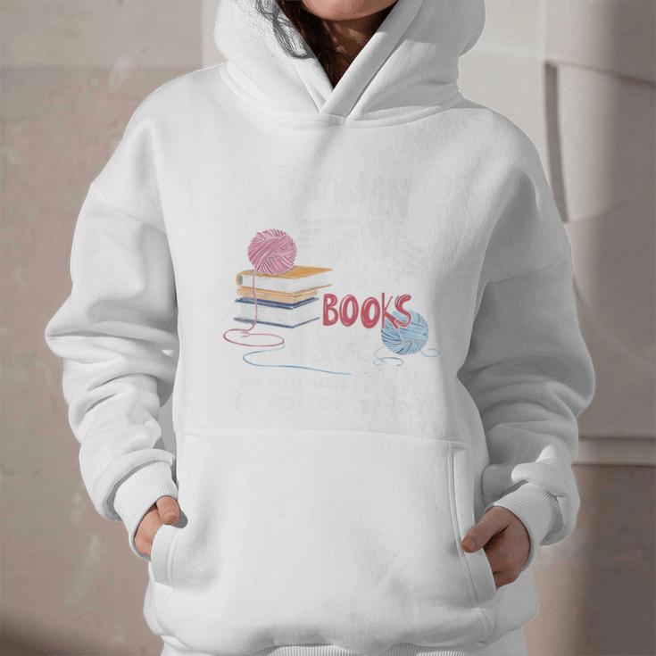 A Woman Cannot Survive On Books Alone She Also Needs Yarn Premium Graphic Youth Hoodie A Woman Cannot Survive On Books Alone She Also Needs Yarn Premium Graphic Youth Hoodie