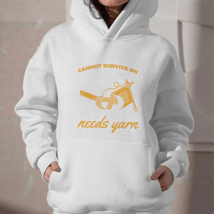 Woman Survives On Books Yarn Knitting Crochet Premium Tri-Blend Graphic Youth Hoodie Woman Survives On Books Yarn Knitting Crochet Premium Tri-Blend Graphic Youth Hoodie