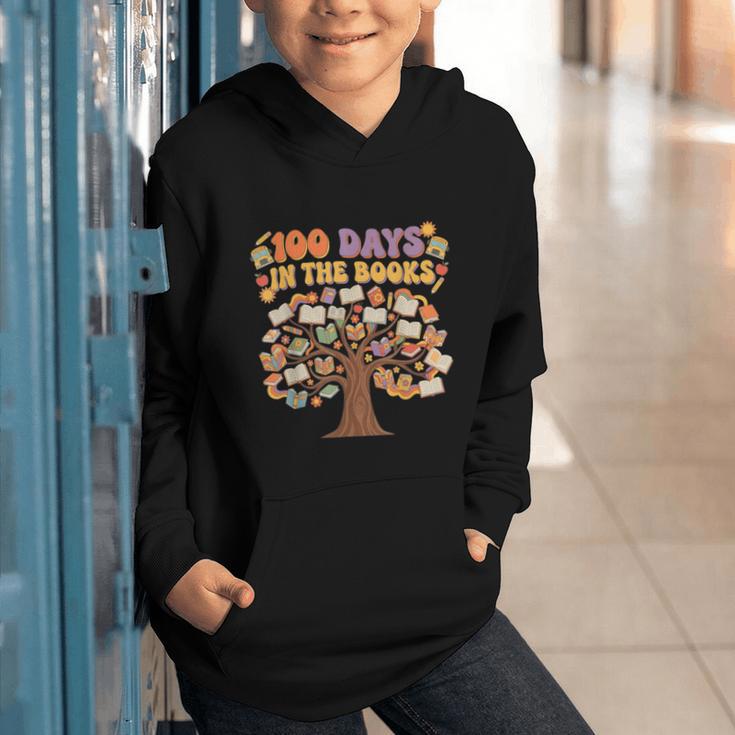 100 Days Of School 100 Days In The Books Librarian Read Graphic Youth Hoodie