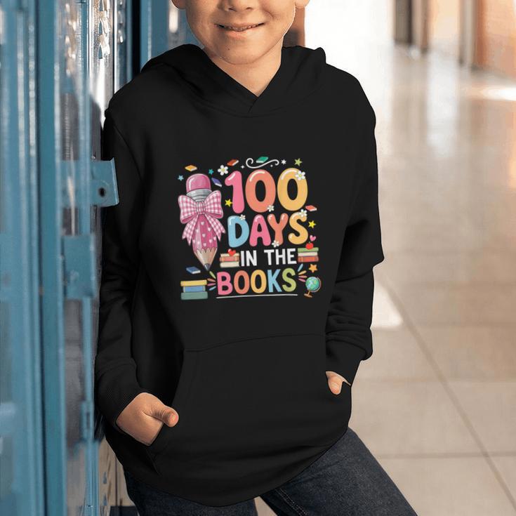 100th Day Of School Teacher Floral 100 Days In The Books Graphic Youth Hoodie 100th Day Of School Teacher Floral 100 Days In The Books Graphic Youth Hoodie