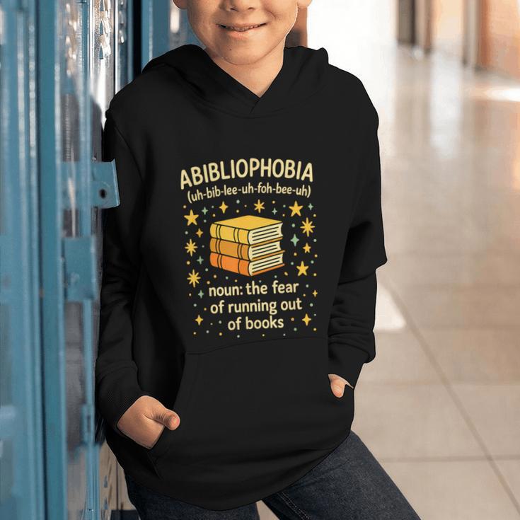 Abibliophobia Book Lover Reading Humor Graphic Graphic Youth Hoodie