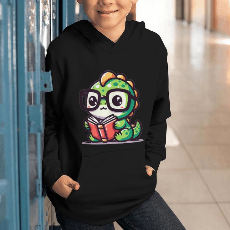 Adorable Book Lover Iguana With Reading Glasses Cute Graphic Youth Hoodie Adorable Book Lover Iguana With Reading Glasses Cute Graphic Youth Hoodie