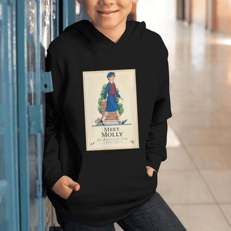American Girl Meet Molly Book Cover Graphic Youth Hoodie