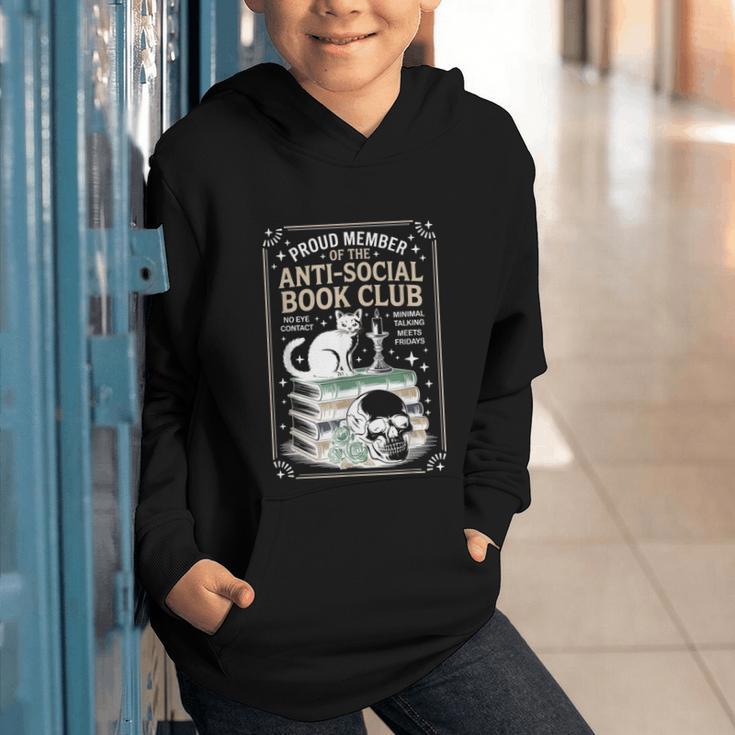 Anti-Social Book-Club Cat Graphic Graphic Youth Hoodie Anti-Social Book-Club Cat Graphic Graphic Youth Hoodie