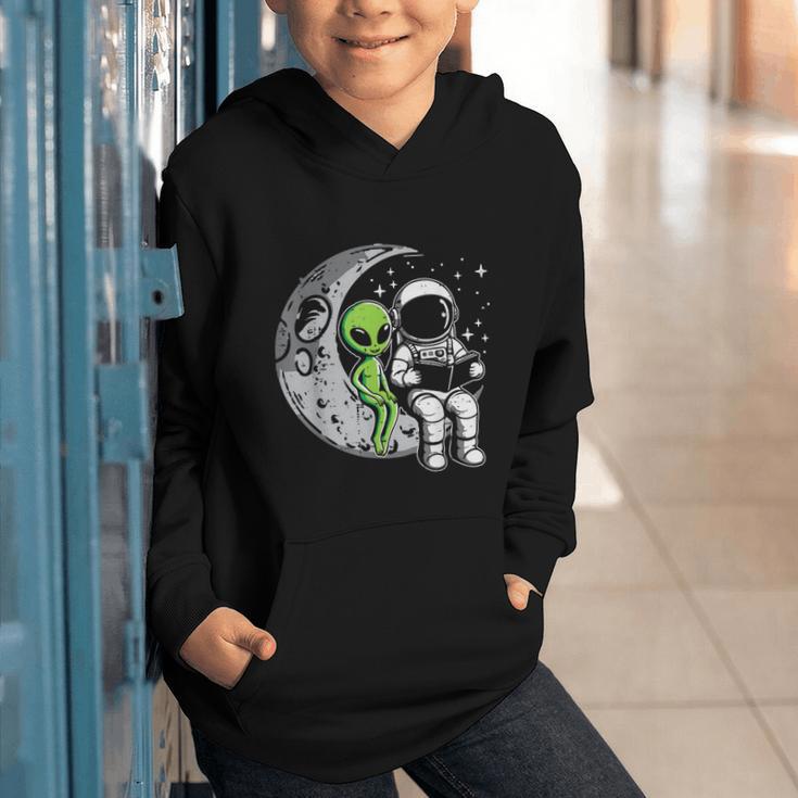 Astronaut Reading Book To Alien Moon Space Women Kids Men Graphic Youth Hoodie Astronaut Reading Book To Alien Moon Space Women Kids Men Graphic Youth Hoodie