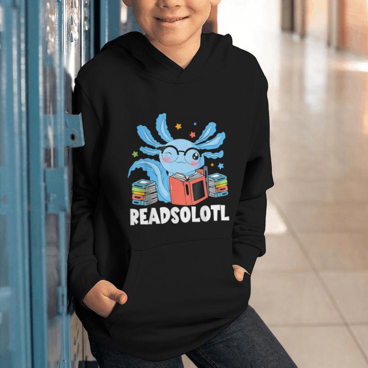 Axolotl Read Book Kawaii Reading Books For Men Women Graphic Youth Hoodie