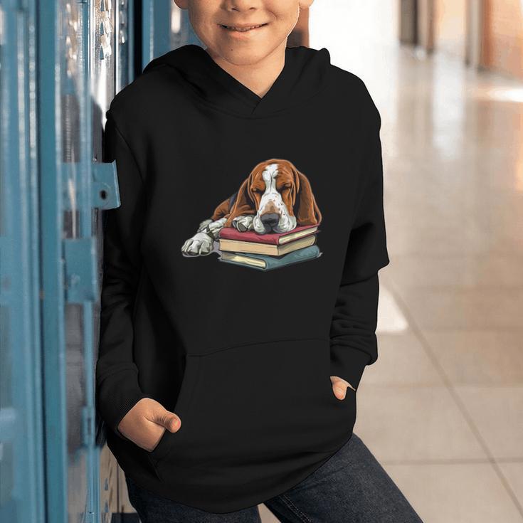 Basset Hound Books Dog Breed Graphic Graphic Youth Hoodie Basset Hound Books Dog Breed Graphic Graphic Youth Hoodie