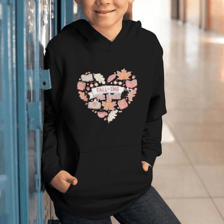 Big Book And Fall Heart Graphic Youth Hoodie Big Book And Fall Heart Graphic Youth Hoodie