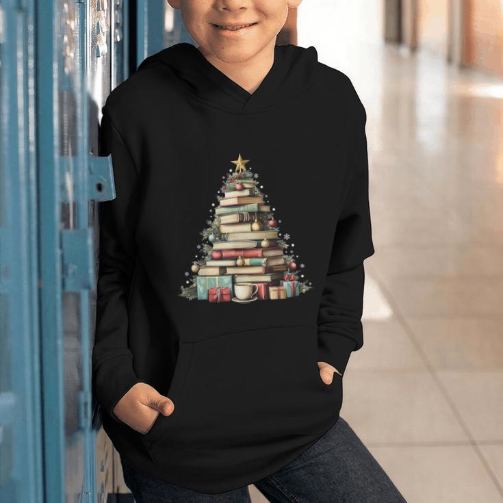 Book Christmas Tree Books Lovers Xmas Teacher Men Women Kids Graphic Youth Hoodie Book Christmas Tree Books Lovers Xmas Teacher Men Women Kids Graphic Youth Hoodie