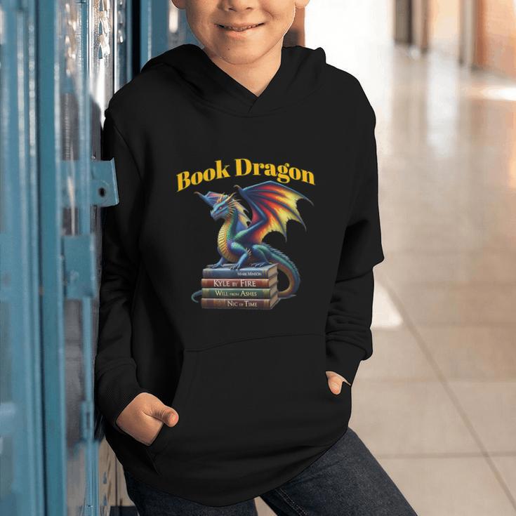 Book Dragon Mark Minson's Books Graphic Youth Hoodie