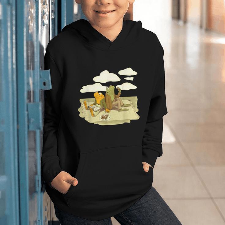 Book Frog Toad Vintage Book Frog Book Frog Reading Book Graphic Youth Hoodie