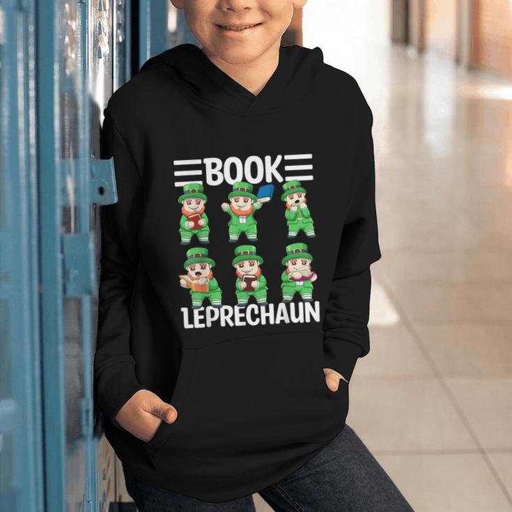Book Leprechaun St Patrick's Day Library Librarian Reading Graphic Youth Hoodie