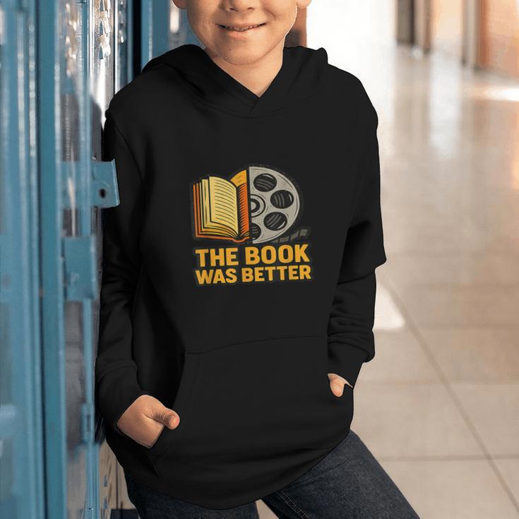 Book Love Scene The Book Was Better Bookworm Vibes Graphic Youth Hoodie
