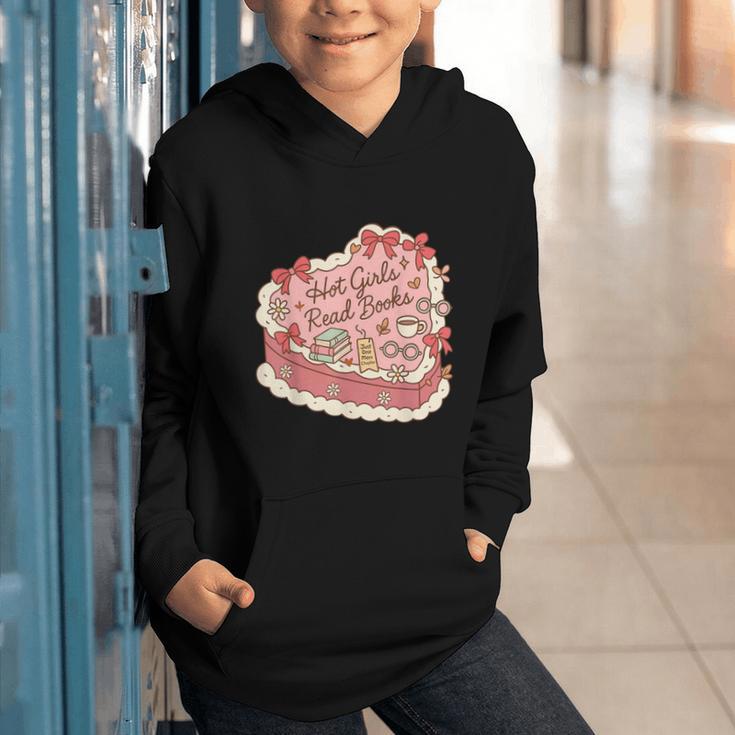 Book Lover Hot Girls Read Books Tee Graphic Youth Hoodie
