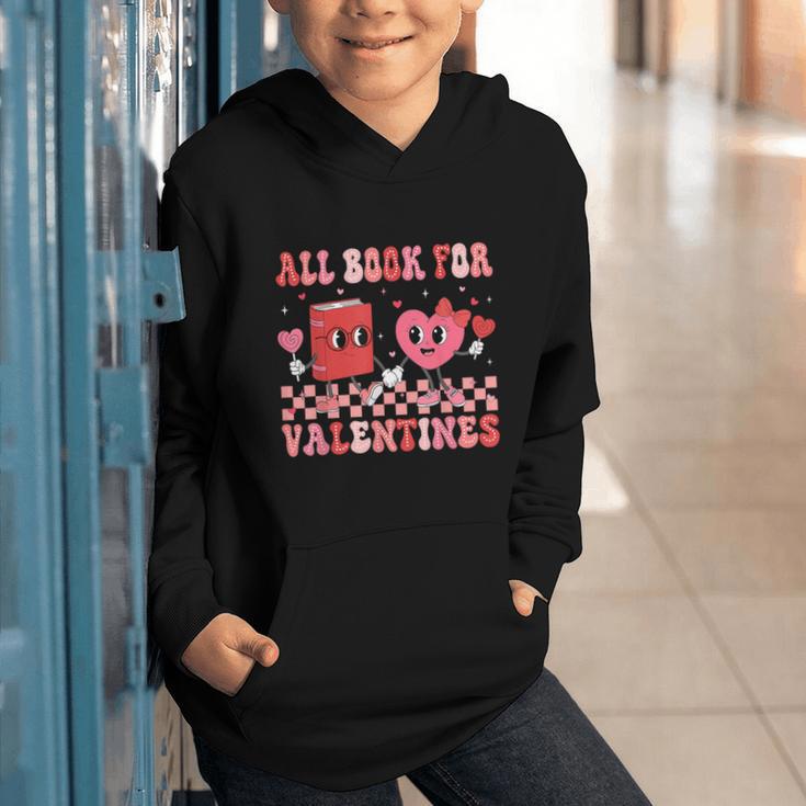 All Booked For Valentine Book Librarian Teacher Women Kids Graphic Youth Hoodie