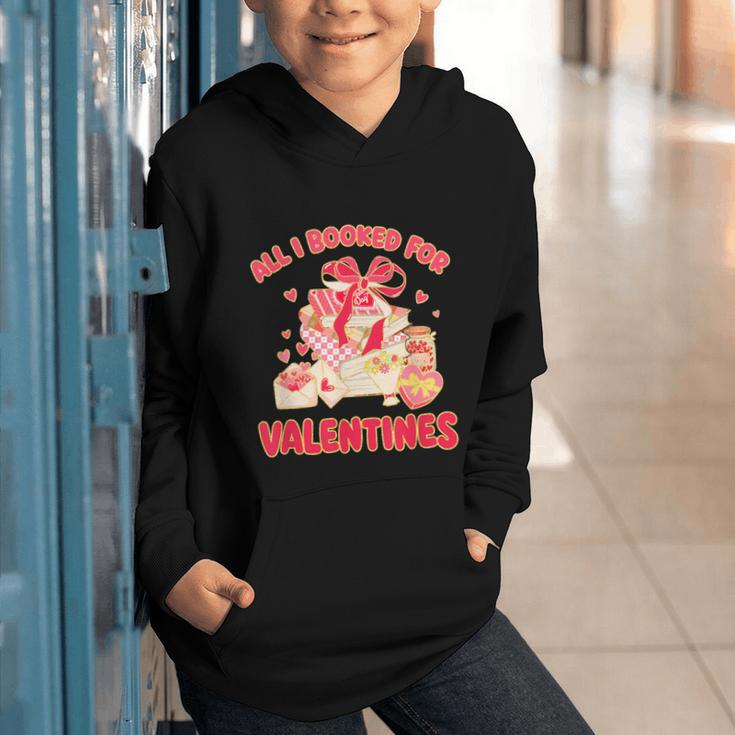 Booked For Valentine Books Lover Bookworm Librarian Teacher Graphic Youth Hoodie